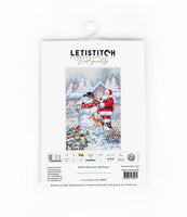 Counted cross stitch kit- Snowman and Santa