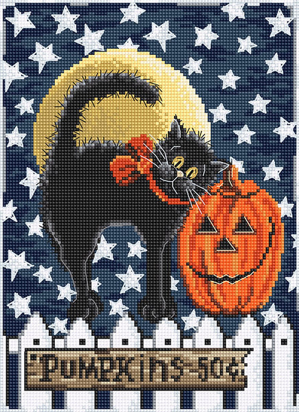Counted cross stitch kit - Don't be a scaredy cat!