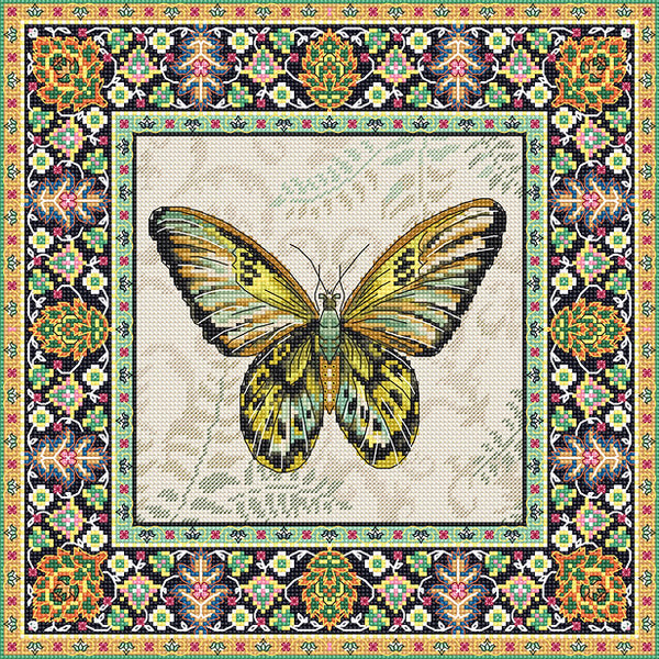Cross Stitch Kit - Vintage Butterfly
