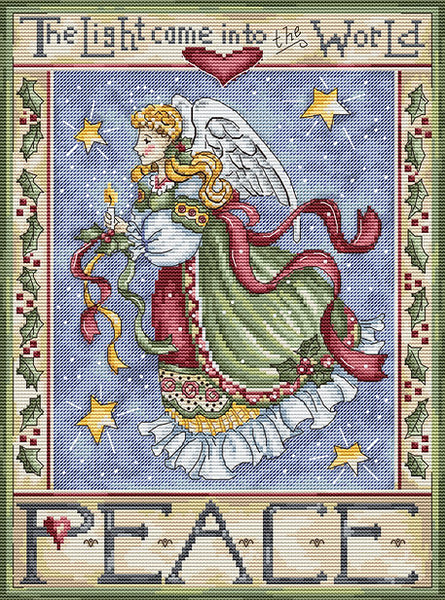 Counted cross stitch kit - Peace Angel ( Vintage Collection)