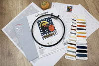 Counted cross stitch kit - Don't be a scaredy cat!