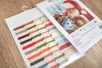 Cross Stitch Kit - Santa Claus and Snowman