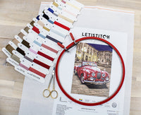 Counted cross stitch kit - Red Sports Car