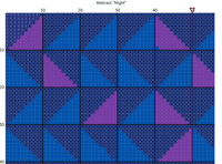 Abstract Night cross stitch pattern (PDF)