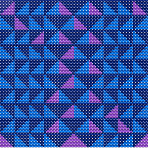 Abstract Night cross stitch pattern (PDF)