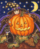 Counted cross stitch kit - Pumpkin Girl