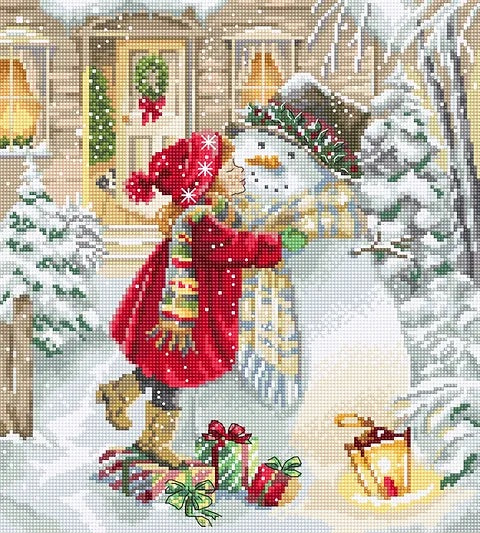 Counted Cross Stitch Kit - Winter Playtime