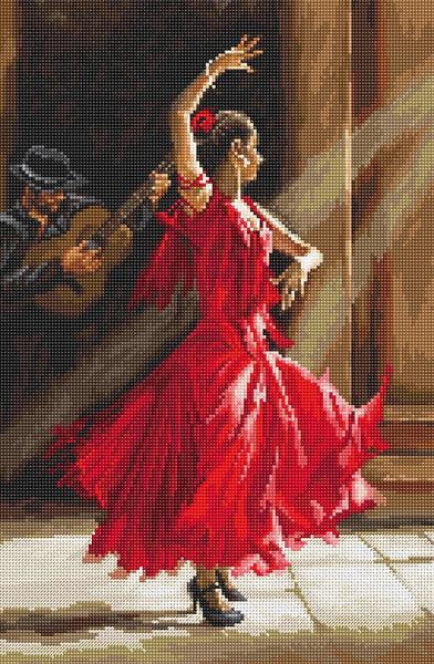 Counted cross stitch kit - Flamenco