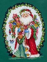 Counted cross stitch kit - Jolly Saint Nick