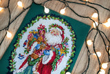 Counted cross stitch kit - Jolly Saint Nick