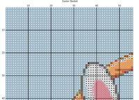 Easter Basket cross stitch pattern (PDF)