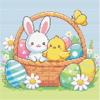 Easter Basket cross stitch pattern (PDF)