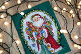 Counted cross stitch kit - Jolly Saint Nick