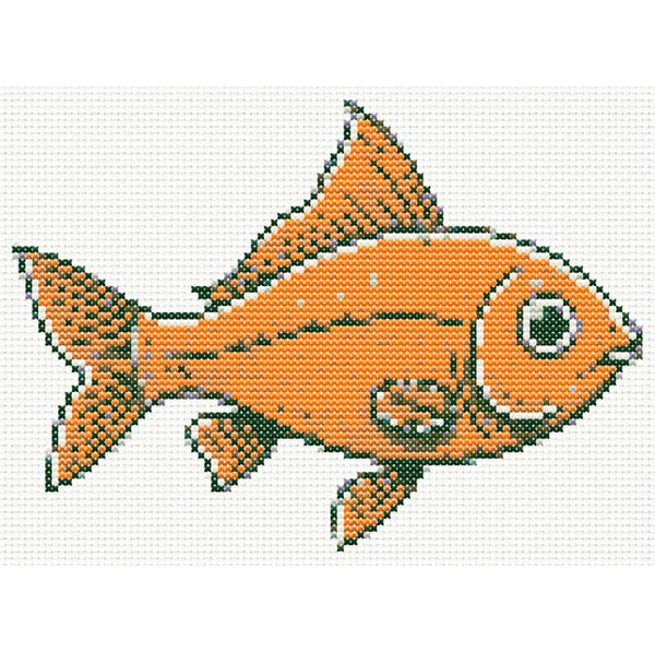 Goldfish cross stitch pattern (PDF)