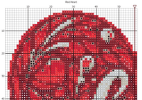 Red Heart cross stitch pattern (PDF)