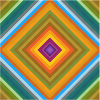 Rhombus cross stitch pattern (PDF)