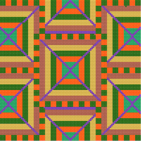 Square Series "Illusion" cross stitch pattern (PDF)