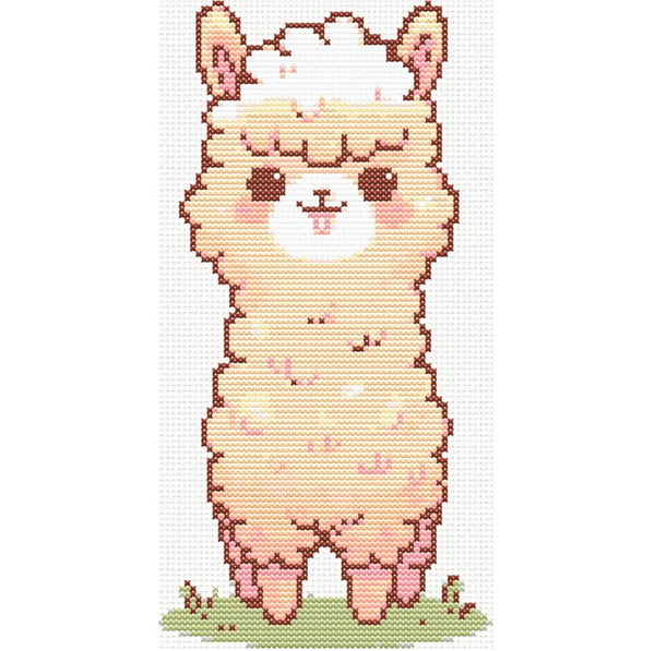 The Smiling Llama cross stitch pattern (PDF)