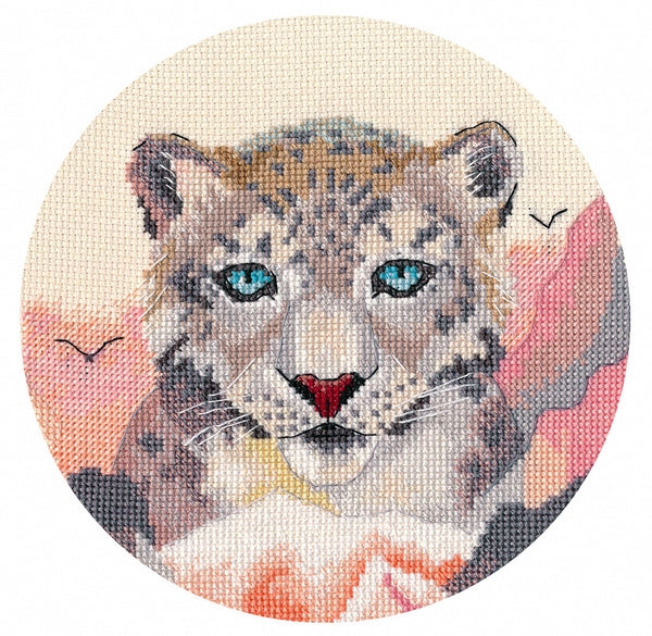 Miniature. Leopard - Cross Stitch Kit, Mother’s Day Sale, 30% off