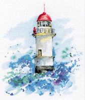 Lighthouse Watercolor Style - Cross Stitch Kit