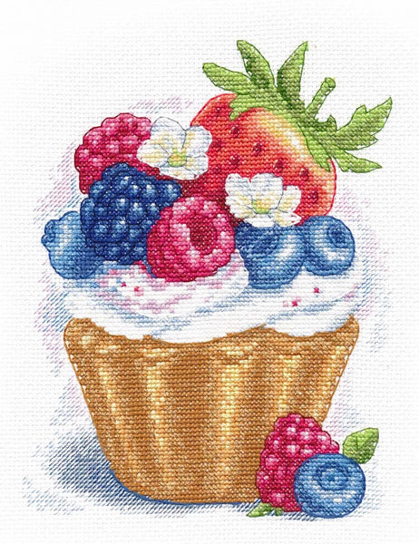 Berry Cupcake - Cross Stitch Kit