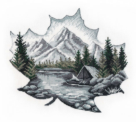 Nature Maple Leaf Design - Cross Stitch Kit, 20% – Stitch4art