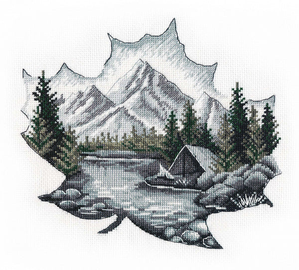 Nature Maple Leaf Design - Cross Stitch Kit