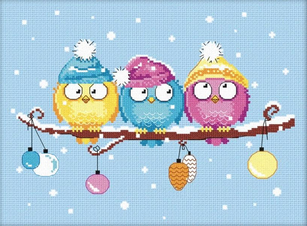 Christmas Birds - Cross Stitch Kit