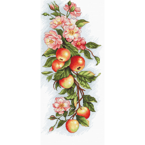 Cross Stitch Kit Apples and Flowers