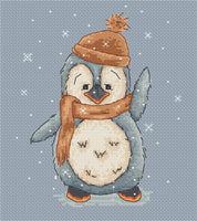 Cross Stitch Kit Christmas Penguin Lulu