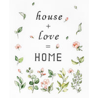 Cross Stitch Kit Inspirational Quote House Love Home