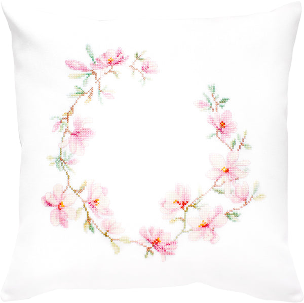 Cross Stitch Kit Pillowcase Magnolia