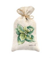 Cross Stitch Kit Potpourri Bag Mint