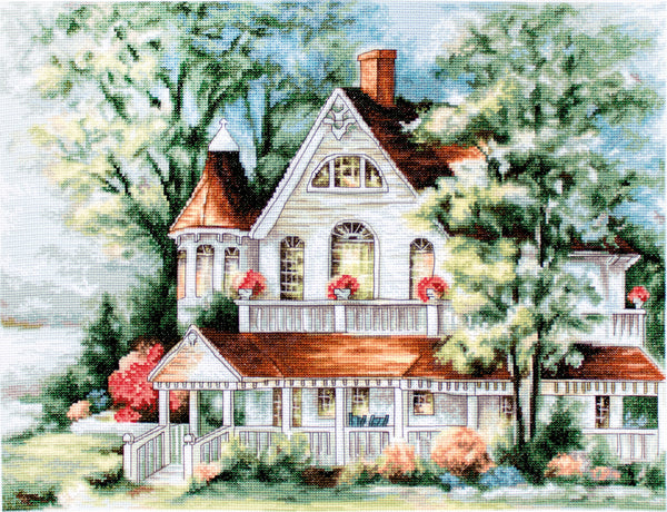 Cross Stitch Kit The Lake House