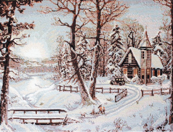 Cross Stitch Kit Winter Landscape