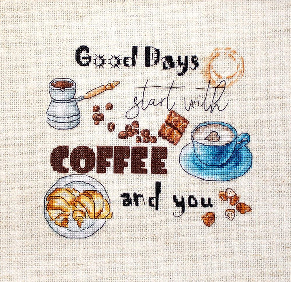 Cross Stitch Kit Coffee Time - Stitch4Art