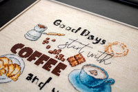 Cross Stitch Kit Coffee Time - Stitch4Art