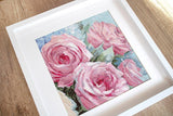 Pink Roses Cross Stitch Kit - Stitch4Art